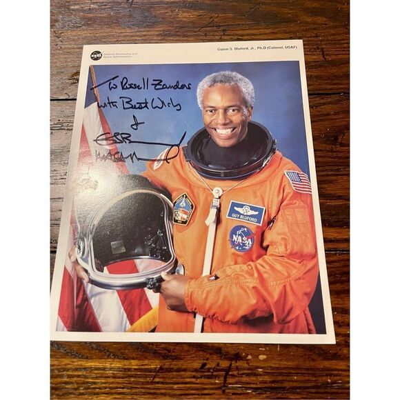 Astronaut Guion Bluford Signed Photograph - Picture 1 of 6